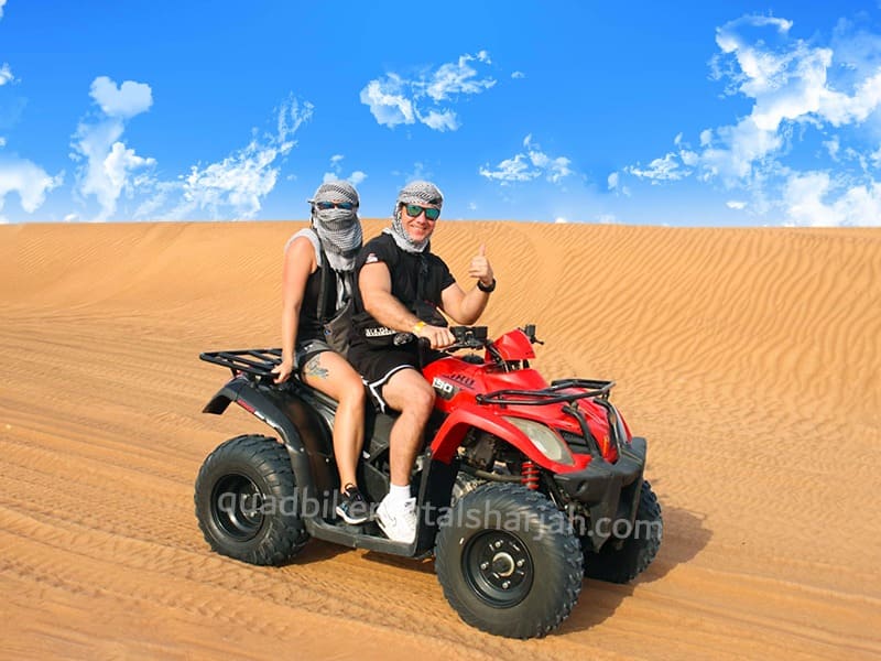 Inside a boundary Desert Double Seat Quad Bike